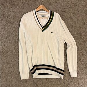 Lacoste Men's White Sweater